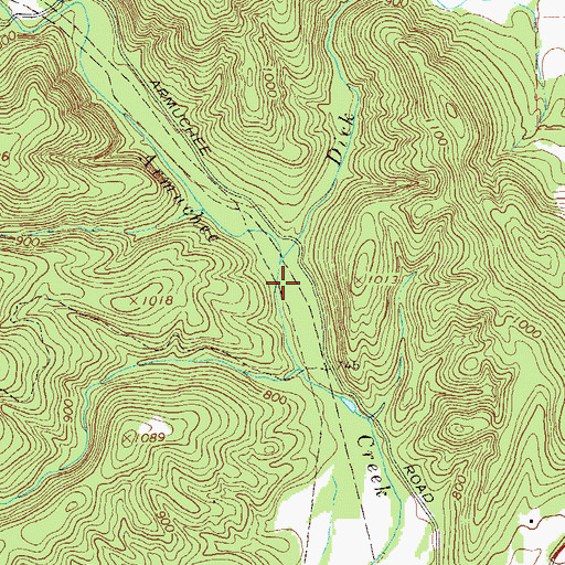 Topographic Map of Marstellers Mill (historical), GA