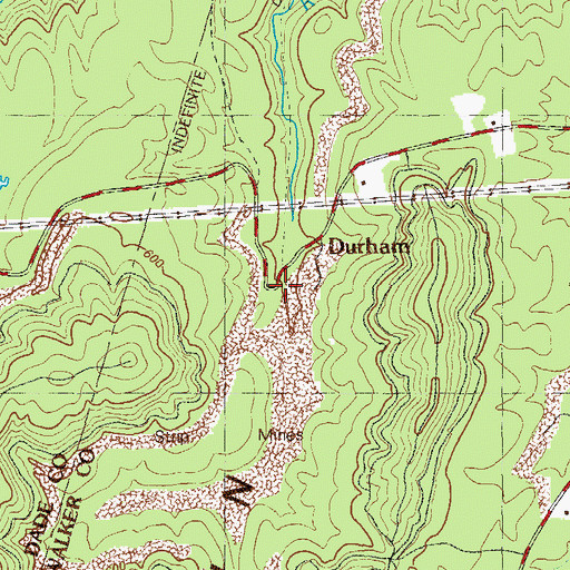 Topographic Map of Pittsburg Post Office (historical), GA