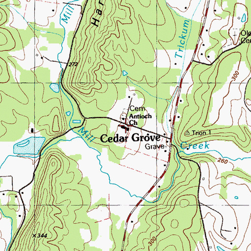 Topographic Map of Saint Marys Institute (historical), GA