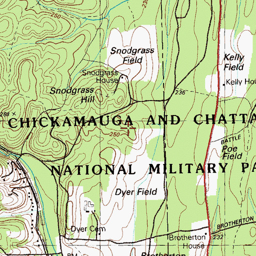 Topographic Map of South Carolina Monument, GA