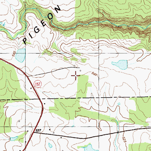 Topographic Map of Valley View Ranch Airport (historical), GA