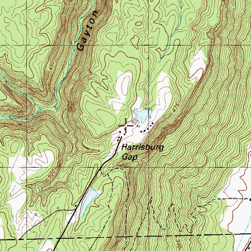 Topographic Map of Valley View Ranch Camp, GA