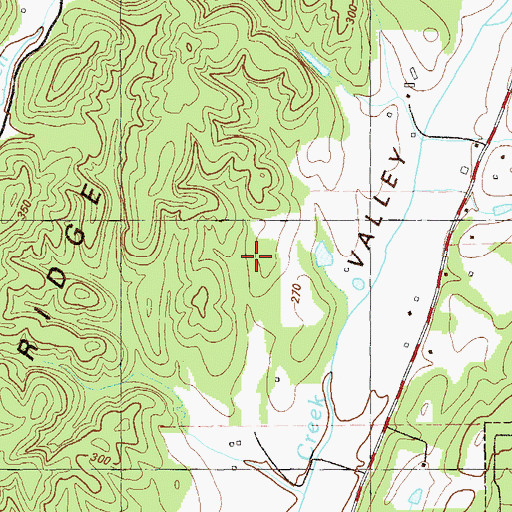 Topographic Map of Walker County, GA