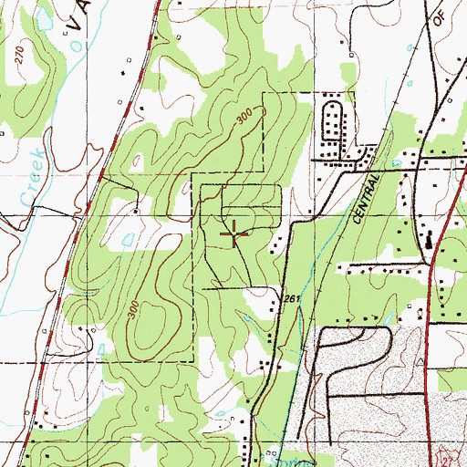 Topographic Map of Winwood Forest, GA