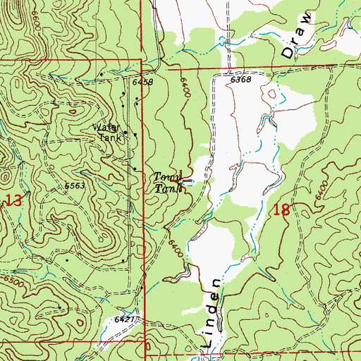 Topographic Map of Town Tank, AZ