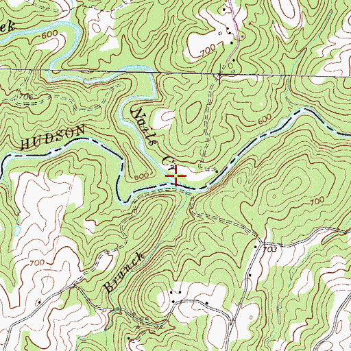 Topographic Map of Nails Creek, GA