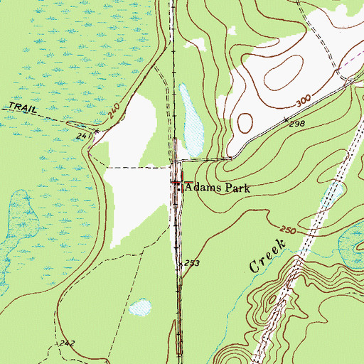 Topographic Map of Adams Park, GA