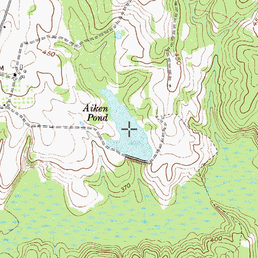 Topographic Map of Aiken Pond, GA