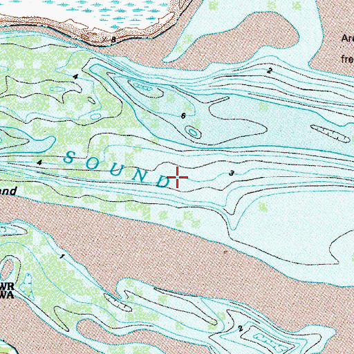 Topographic Map of Altamaha River, GA