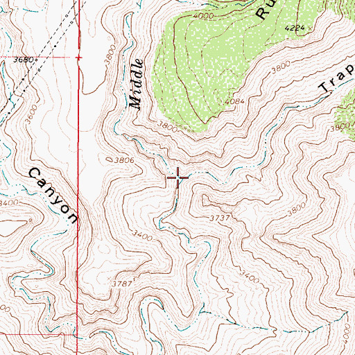 Topographic Map of Trap Canyon, AZ