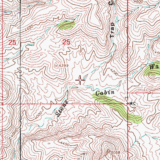 Topographic Map of Trap Corral Canyon, AZ