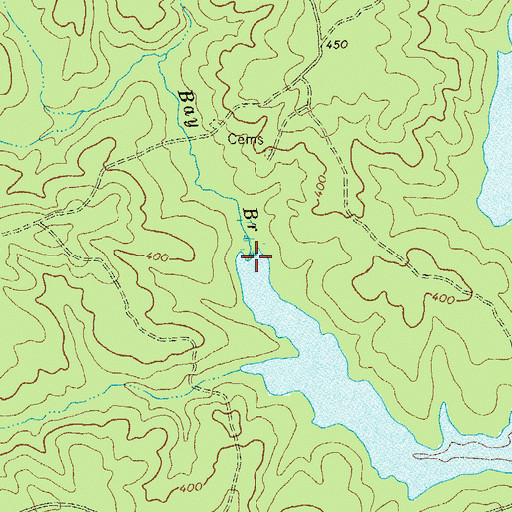 Topographic Map of Bay Branch, GA