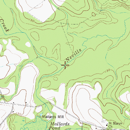 Topographic Map of Bay Gall Creek, GA