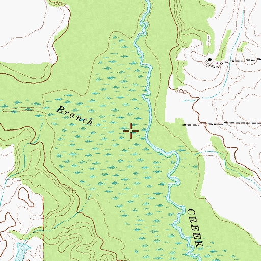 Topographic Map of Bear Branch, GA