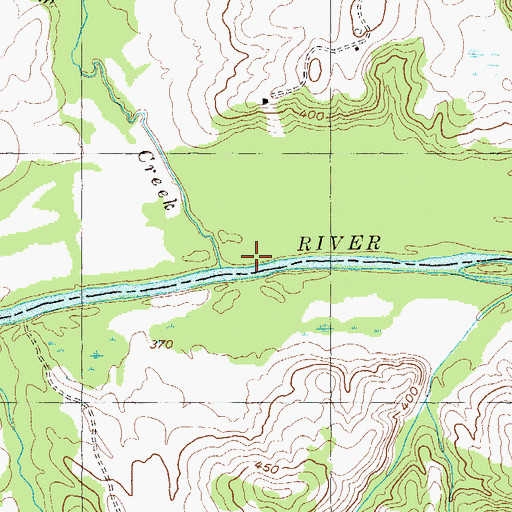 Topographic Map of Bertram Creek, GA