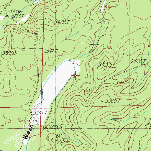 Topographic Map of Triangle U Ranch, AZ