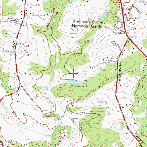 Topographic Map of Big A Elementary School, GA