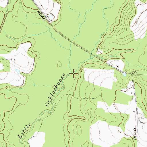 Topographic Map of Big Creek, GA