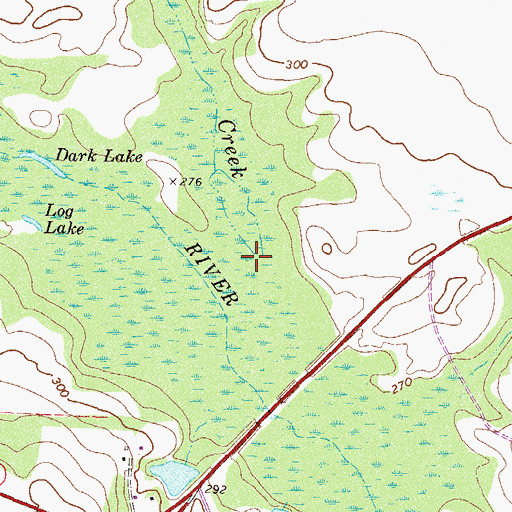 Topographic Map of Big Creek, GA