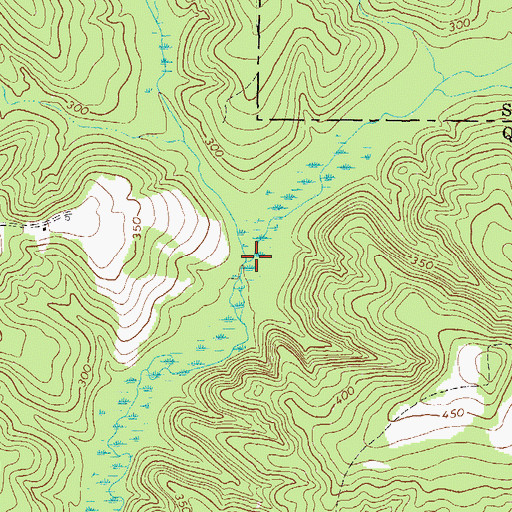 Topographic Map of Bladen Creek, GA