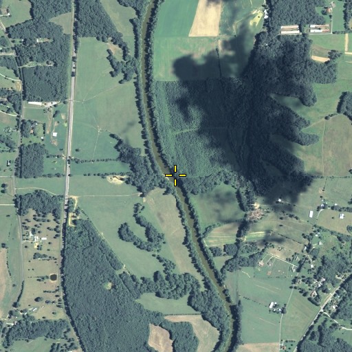 Aerial/Satellite Image of Blue Spring Branch, GA