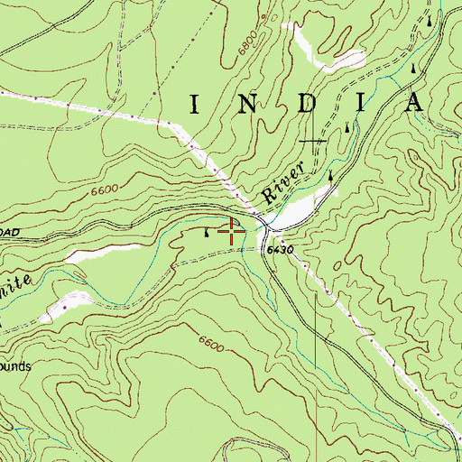 Topographic Map of Trout Creek, AZ
