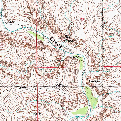 Topographic Map of Trujillo Canyon, AZ