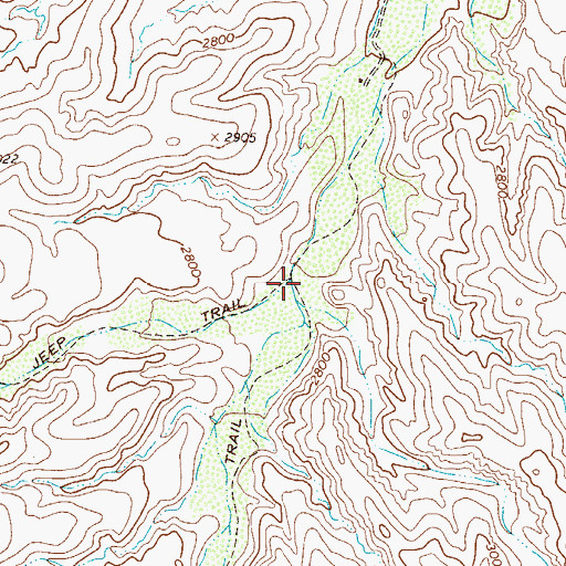 Topographic Map of Tule Canyon, AZ