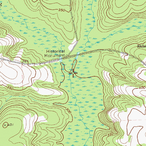Topographic Map of Chenube Creek, GA