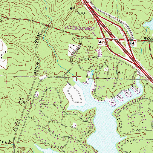 Topographic Map of Colaparchee Creek, GA