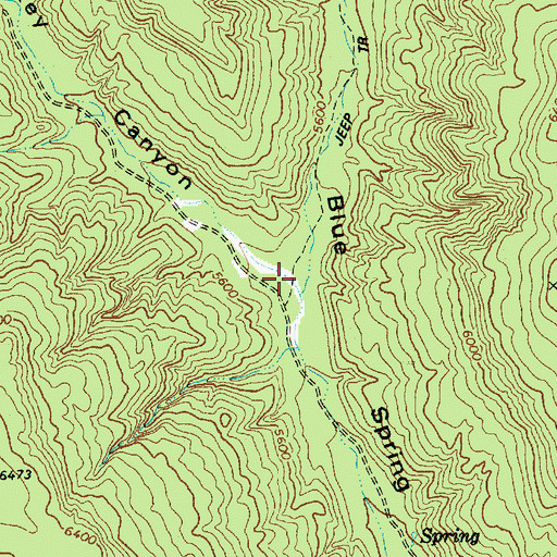 Topographic Map of Turkey Canyon, AZ