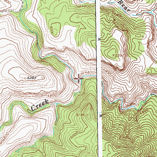 Topographic Map of Turkey Creek, AZ