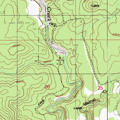 Topographic Map of Turkey Creek, AZ
