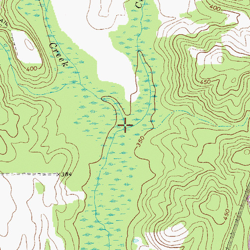 Topographic Map of Culpepper Creek, GA