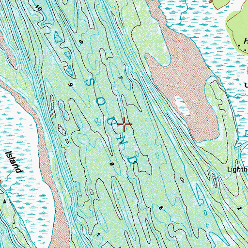 Topographic Map of Doboy Sound, GA