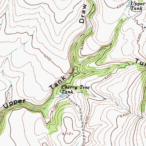 Topographic Map of Turkey Draw, AZ