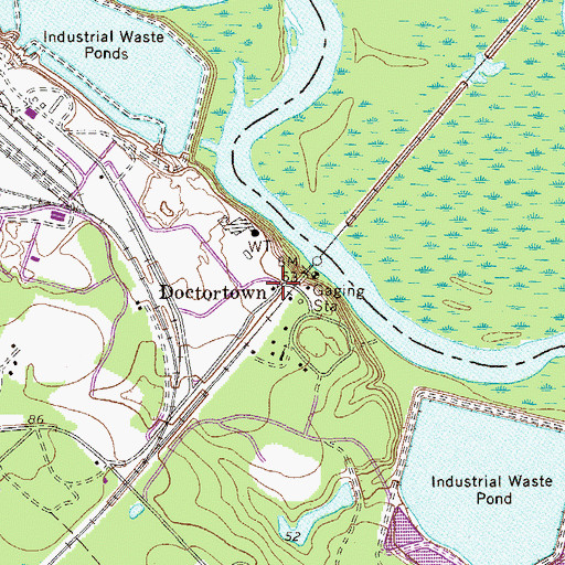 Topographic Map of Doctortown, GA