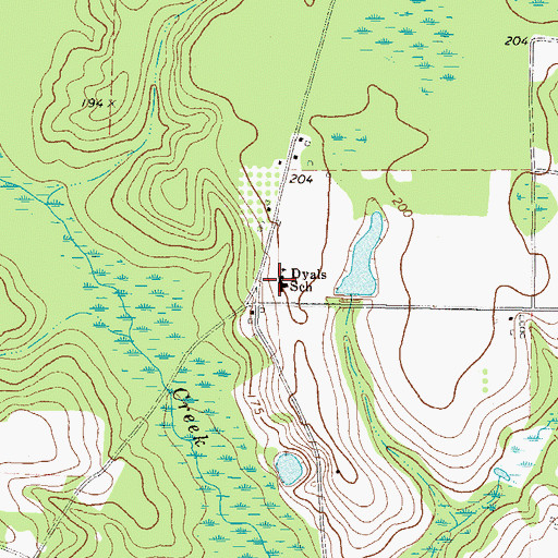 Topographic Map of Dyal Elementary School, GA