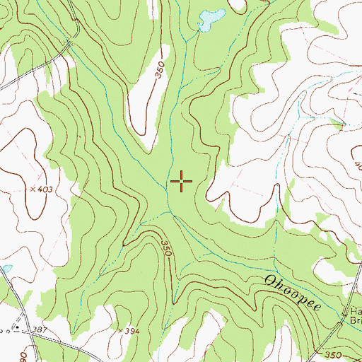 Topographic Map of Dyers Creek, GA