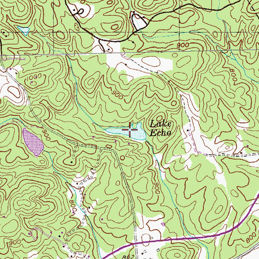 Topographic Map of Lake Echo, GA