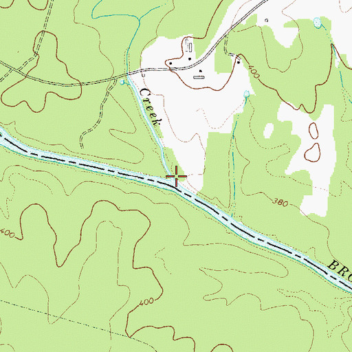Topographic Map of Falling Creek, GA