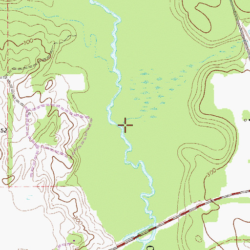 Topographic Map of Fivemile Branch, GA