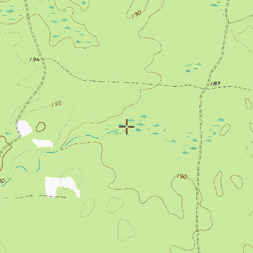 Topographic Map of Folsom Creek, GA