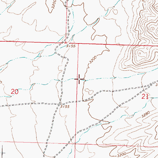 Topographic Map of Creamery Canyon, AZ