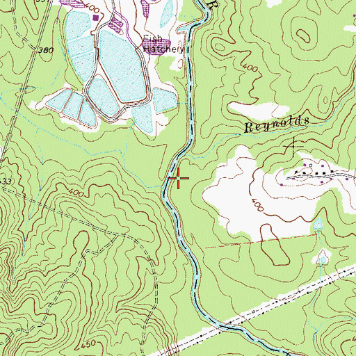 Topographic Map of Fulsome Creek, GA