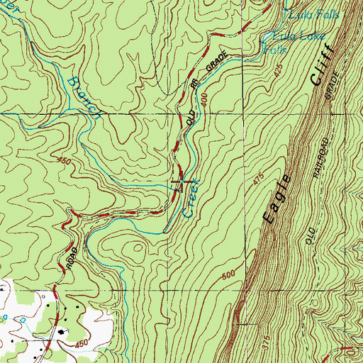 Topographic Map of Geber Branch, GA
