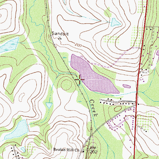 Topographic Map of Good Water Creek, GA