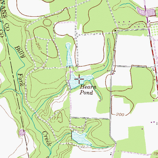 Topographic Map of Hearn Pond, GA