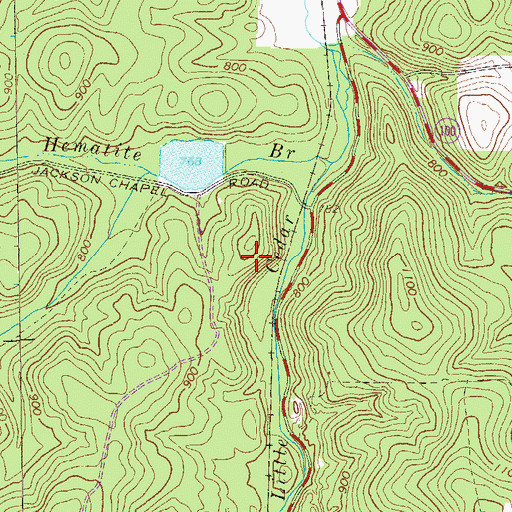 Topographic Map of Oremont Station, GA