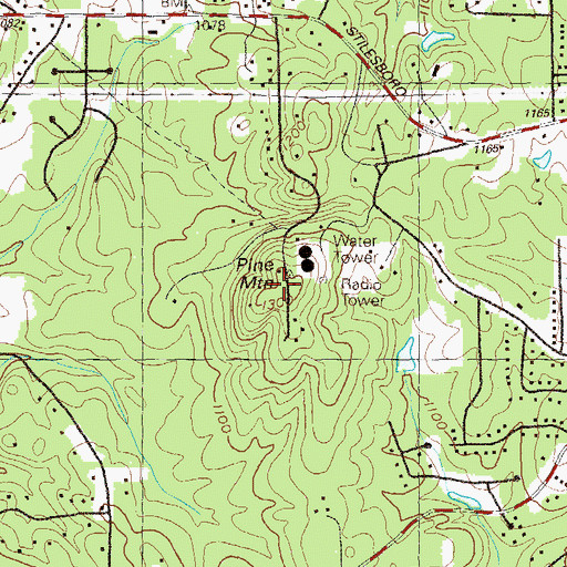 Topographic Map of Pine Mountain, GA
